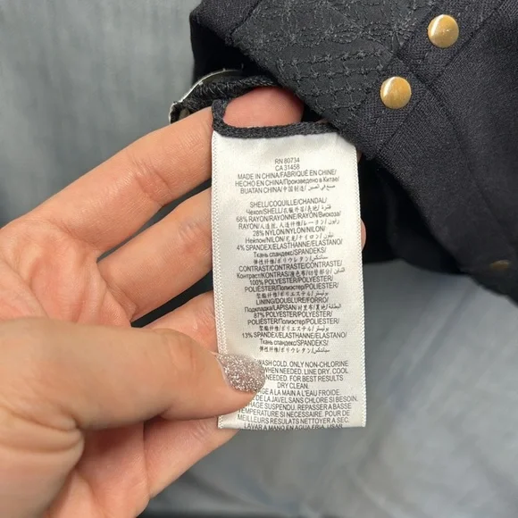 🏴 BCBGMaxAzria Mini Dress with Crew Neck size XS - Picture 6 of 11